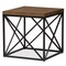 Baxton Studio Holden Vintage Industrial Antique Bronze End Table 129-7329 - alternate 1